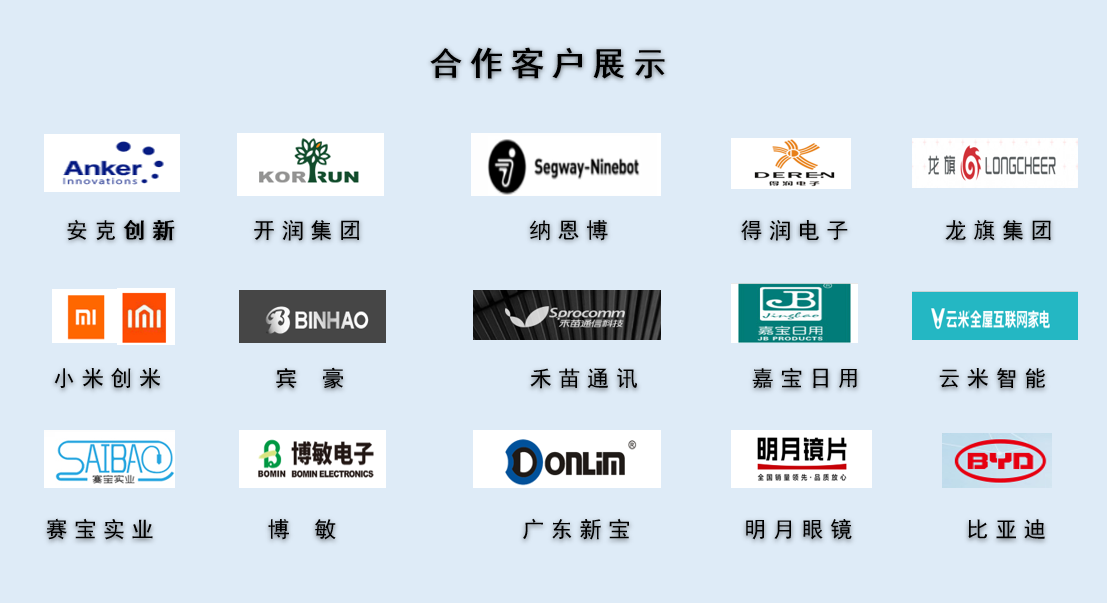 CPE磨砂膠袋，久信達部分客戶展示(圖1)